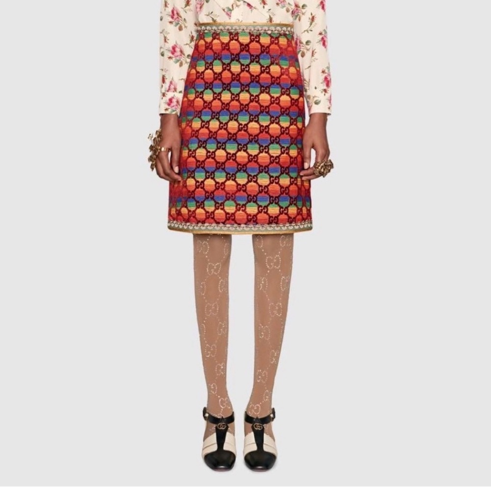 Rainbow Gucci Skirt
